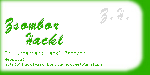 zsombor hackl business card